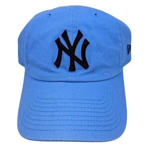 New Era New York Yankees 9TWENTY Adjustable Hat Light Blue Black NY Logo Cap